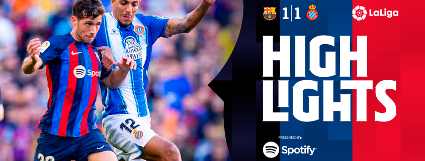 VÍDEO - Un punto para cerrar el año cuando el conjunto de Xavi Hernández empató ante el Espanyol en un tenso partido en el Spotify Primera plantilla del Camp Nou el pasado 31 de diciembre.  22