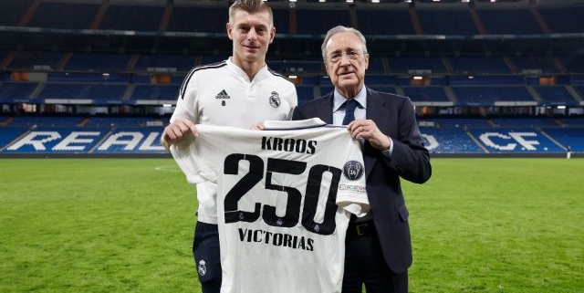 Kroos, 250 victorias con el Real Madrid