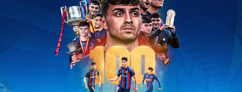 Pedri, 100 matchs avec le FC Barcelone