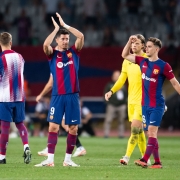 El FC Barcelona cinco estrellas en el Estadi Olímpic Lluís Companys