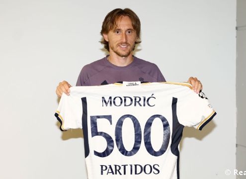 Modrić, 500 partidos con el Madrid: "Es un honor lograrlo con el club más grande de la historia"