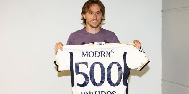 Modrić, 500 partidos con el Madrid: "Es un honor lograrlo con el club más grande de la historia"