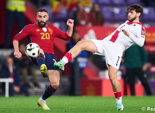 3-1: Carvajal ayuda a España a ganar a Georgia