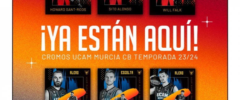 Colección oficial de cromos UCAM Murcia CB