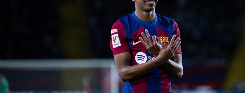 Lamine Yamal, el jugador más joven en marcar dos goles en un partido de La Liga