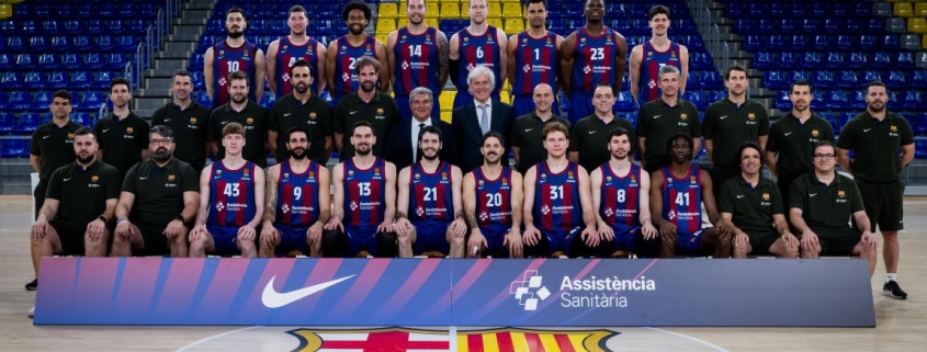 El Barça de Baloncesto se hace la foto oficial de la temporada 2023/2024