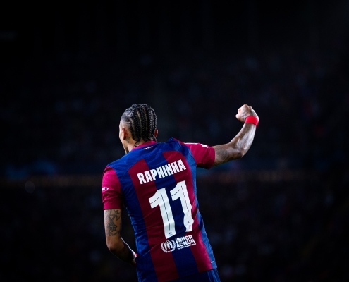 Raphinha marca el gol número 600 del FC Barcelona en la Liga de Campeones