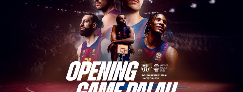 El Barça Bàsquet inauguró la Temporada en El Palau con una etiqueta 3x3 Baloncesto Clock