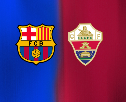 label.aria.barcelonabadge Cuándo y dónde ver el Barça-Elche Guía internacional de visualización del partido en el Estadi Olímpic Primer Equipo label.aria.clock Hace 13 min