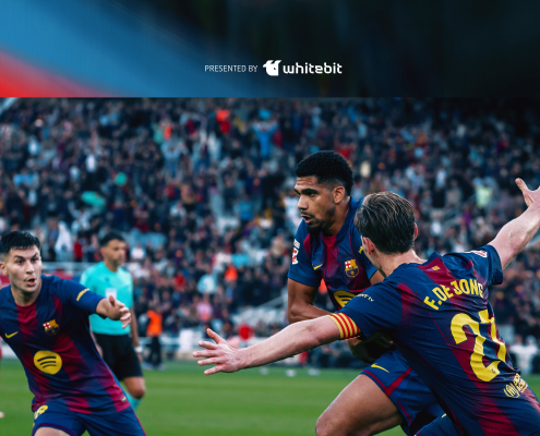 label.aria.barcelonabadge El gol de Araujo ante el Girona, el mejor momento de octubre El gol del defensa uruguayo gana la votación de la APP oficial para convertirse en el plato fuerte de las últimas cuatro semanas Primer equipo label.aria.clock Hace 45 min