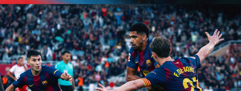 label.aria.barcelonabadge El gol de Araujo ante el Girona, el mejor momento de octubre El gol del defensa uruguayo gana la votación de la APP oficial para convertirse en el plato fuerte de las últimas cuatro semanas Primer equipo label.aria.clock Hace 45 min