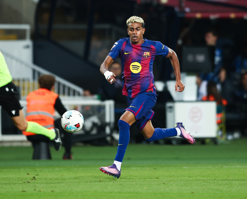 label.aria.barcelonabadge
                    

                        


                                
                                



                        
                        

                    
            



        

          
                
                        New UCL record for Lamine Yamal
                        PSG game is his 24th in the competition, meaning he surpasses Warren Zaire-Emery
                
                
                        First Team

                        
                            
                            label.aria.clock






            8 mins ago