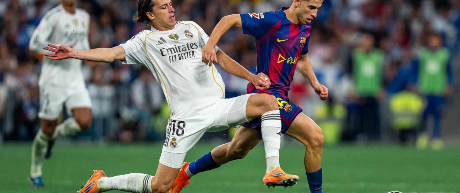 label.aria.barcelonabadge Real Madrid - Barça 2-1: Derrota por la mínima en el Bernabéu Decepción en el Clásico que los blancos superan por un solo gol Primer Equipo label.aria.clock Hace 27 min