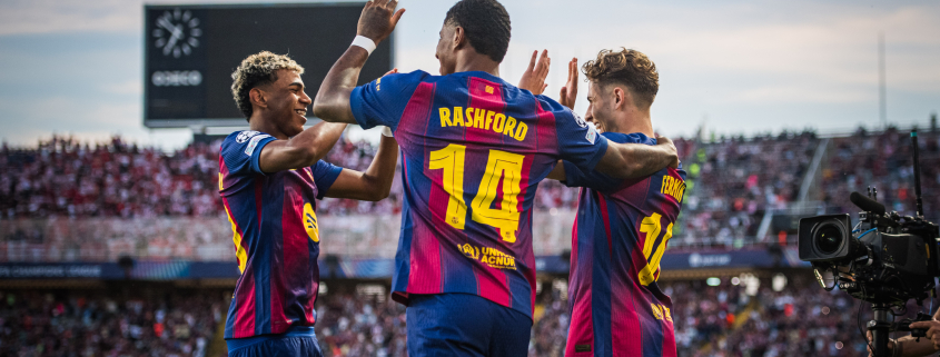 label.aria.barcelonabadge Siguen llegando goles en Europa Los blaugranas marcan ante el Olympiacos y amplían a 23 su racha de goles goleadores en la competición Primer Equipo label.aria.clock hace 3 horas