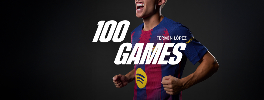 label.aria.barcelonabadge 100 partidos para Fermín El centrocampista de La Masia alcanza los 100 partidos con el FC Barcelona en el día de la vuelta al Spotify Primer Equipo del Camp Nou label.aria.clock Hace 14 Mins