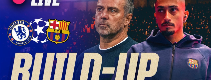 label.aria.barcelonabadge EN VIVO: preparación con Flick y Raphinha El entrenador y el delantero del FC Barcelona hablan con los medios antes del enfrentamiento del martes en Stamford Bridge Primer equipo label.aria.clock Hace 28 minutos