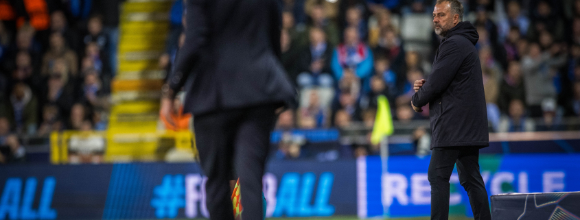 label.aria.barcelonabadge Hansi Flick: "Vamos a mejorar" El técnico alemán dice que su equipo no cambiará su táctica defensiva y que necesitan ser positivos Primer equipo label.aria.clock hace 1 hora