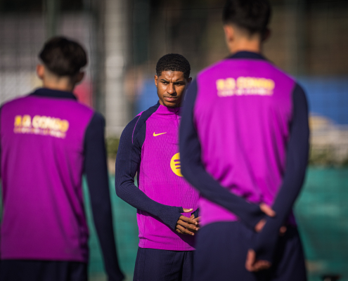 label.aria.barcelonabadge Rashford, Bernal y Kounde regresan a los entrenamientos La plantilla realiza el segundo entrenamiento de la semana, con el foco en el próximo partido contra el Athletic Club Primer equipo label.aria.clock Hace 2 horas