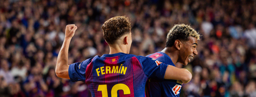 label.aria.barcelonabadge Vuelve a la pista (3-1) Lamine Yamal, Ferran y Rashford marcan los goles y los blaugranas vuelven a la senda del triunfo en el primer equipo de LaLiga label.aria.clock hace 3 horas