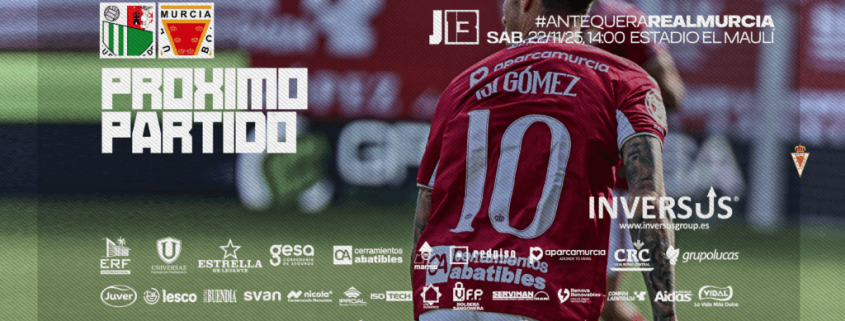 Próximo partido: Real Murcia visita al Antequera C.F.