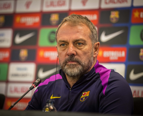 label.aria.barcelonabadge 'Cuando jugamos en equipo todo funciona' El técnico del FC Barcelona reflexiona sobre el partido contra el primer equipo del Real Betis label.aria.clock Hace 1 hora