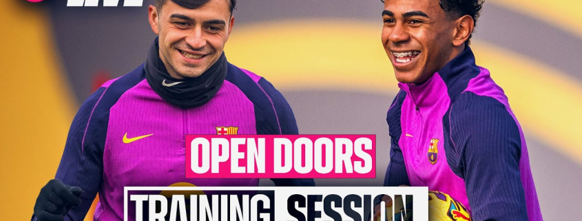 label.aria.barcelonabadge EN VIVO: Entrenamiento a puertas abiertas La vuelta blaugrana al trabajo con una sesión de puertas abiertas en el Estadi Johan Cruyff retransmitida en directo por el canal de YouTube del Club Primer Equipo label.aria.clock Hace 1 hora