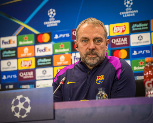 label.aria.barcelonabadge 'Es un partido muy importante' El técnico blaugrana expresa su satisfacción con sus jugadores y quiere que la mejora se demuestre en la Champions, con el regreso de las noches europeas al Spotify del primer equipo del Camp Nou label.aria.clock Hace 4 horas