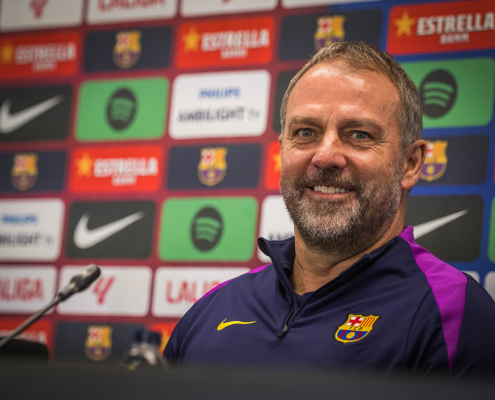 label.aria.barcelonabadge Flick: 'La atención se centra en nosotros mismos' El técnico del FC Barcelona se niega a comentar lo que pasa en el Real Madrid e insiste en que aún queda mucho fútbol por jugar en el primer equipo de La Liga label.aria.clock hace 1 hora