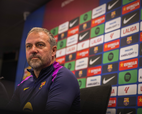 label.aria.barcelonabadge Flick tiene 'grandes objetivos esta temporada' El técnico alemán mira con ansias el partido ante el Villarreal, el último del primer equipo de 2025i label.aria.clock Hace 1 hora