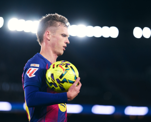 label.aria.barcelonabadge Gracias a asistencia--white Dani Olmo noticia lesión Tras lesionarse en el partido ante el Atlético de Madrid, el centrocampista estará alrededor de un mes de baja del Primer Equipo label.aria.clock Hace 29 Mins