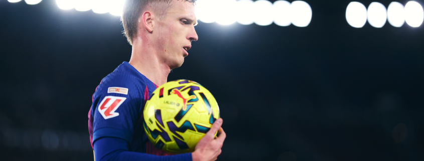 label.aria.barcelonabadge Gracias a asistencia--white Dani Olmo noticia lesión Tras lesionarse en el partido ante el Atlético de Madrid, el centrocampista estará alrededor de un mes de baja del Primer Equipo label.aria.clock Hace 29 Mins