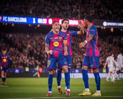 label.aria.barcelonabadge Igualada segunda racha goleadora más larga en Liga Con Hansi Flick, el equipo ha marcado al menos un gol en cada uno de sus últimos 37 partidos Primer equipo label.aria.clock Hace 2 horas