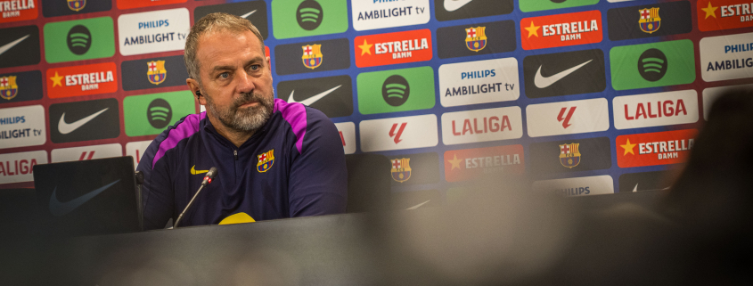 label.aria.barcelonabadge 'Tendremos que dar lo mejor de nosotros' El técnico alemán del Barça comparece ante la prensa antes del partido del martes contra el Atlético de Madrid contento de liderar el primer equipo liguero label.aria.clock hace 2 horas
