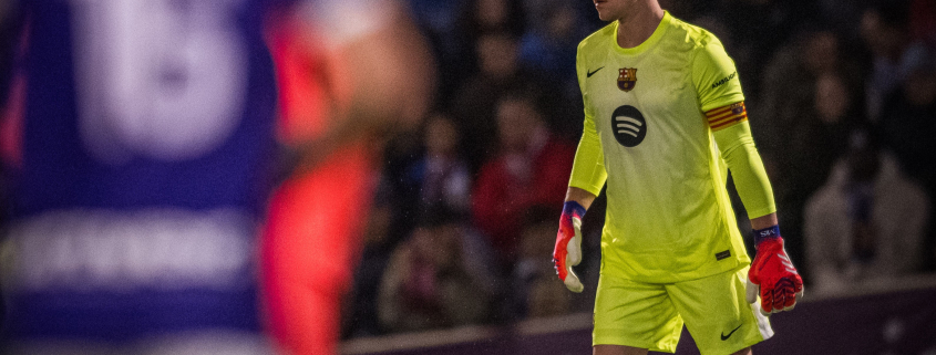 label.aria.barcelonabadge Ter Stegen vuelve con la portería a cero El portero alemán regresa y comienza los octavos de final de la Copa del Rey y se marcha con la portería a cero Primer equipo label.aria.clock Hace 2 horas