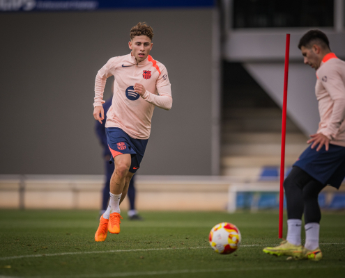 label.aria.barcelonabadge Última sesión antes del debut en Copa del Rey Los blaugranes entrenan por última vez antes de viajar a Guadalajara para los últimos 32 partidos Primer equipo label.aria.clock Hace 37 Mins