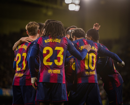 label.aria.barcelonabadge Villarreal - Barça 0-2: final victorioso de 2025 Raphinha y Lamine Yamal marcaron en una victoria decisiva en casa del tercer clasificado de la liga Primer equipo label.aria.clock Hace 38 min