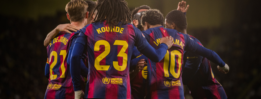 label.aria.barcelonabadge Villarreal - Barça 0-2: final victorioso de 2025 Raphinha y Lamine Yamal marcaron en una victoria decisiva en casa del tercer clasificado de la liga Primer equipo label.aria.clock Hace 38 min