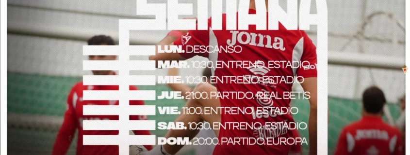 Plan de trabajo del primer equipo en semana de Copa del Rey y Liga