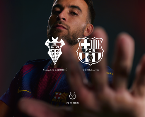 label.aria.barcelonabadge El Barça se enfrentará al Albacete en cuartos de final La eliminatoria de Copa del Rey se jugará los días 3,4,5 de febrero Primer equipo label.aria.clock Hace 1 hora