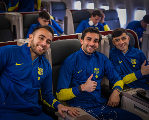 label.aria.barcelonabadge El Barça viaja a Yeda El equipo de Hansi Flick viaja a Arabia Saudí para disputar la Supercopa de España El primer equipo label.aria.clock Hace 1 hora