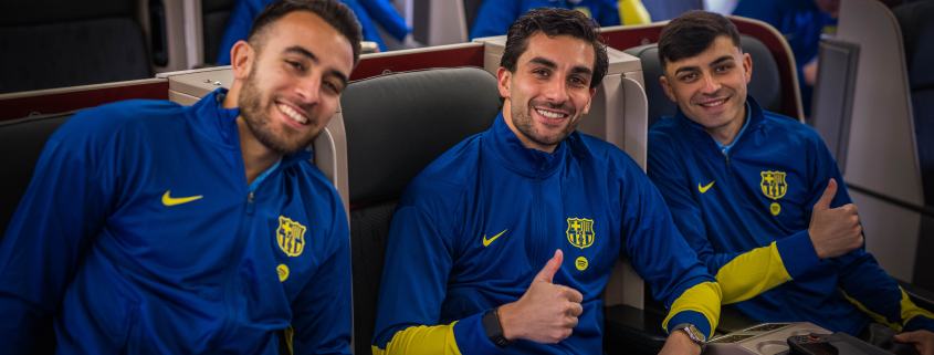 label.aria.barcelonabadge El Barça viaja a Yeda El equipo de Hansi Flick viaja a Arabia Saudí para disputar la Supercopa de España El primer equipo label.aria.clock Hace 1 hora