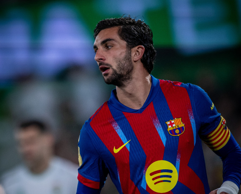 label.aria.barcelonabadge El capitán goleador Ferran Torres se estrenó el brazalete ante el Racing y ya ha marcado en las cuatro competiciones esta temporada Primer Equipo label.aria.clock Hace 1 hora