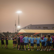 label.aria.barcelonabadge Entrenamiento en Jeddah Los jugadores del FC Barcelona sobre el césped entrenando de cara a la semifinal de la Supercopa de España ante el primer equipo del Athletic Club label.aria.clock Hace 1 hora