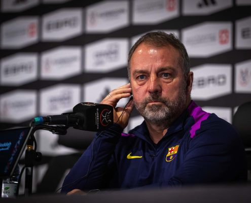 label.aria.barcelonabadge 'Estamos aquí para triunfar' El técnico del Barça reflexiona sobre el partido de semifinales de la Supercopa ante el primer equipo del Athletic Club label.aria.clock hace 7 horas