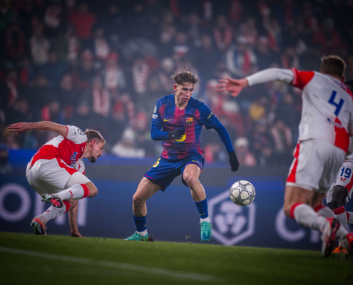 label.aria.barcelonabadge Fermín brilla El centrocampista andaluz lidera la goleadora blaugrana en la Liga de Campeones esta temporada Primer equipo label.aria.clock Hace 1 hora