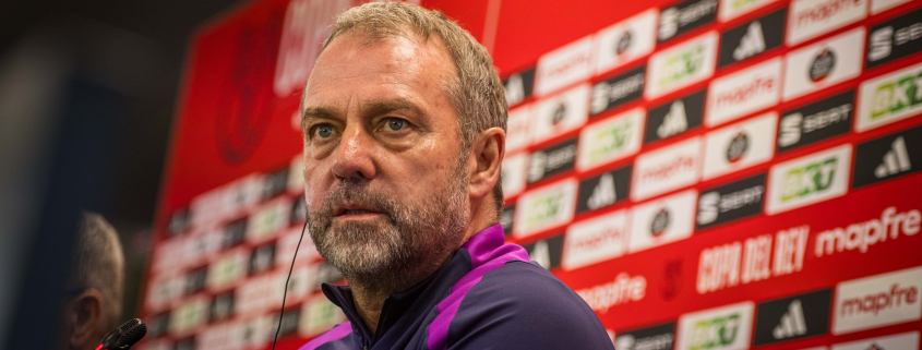 label.aria.barcelonabadge Flick: 'La idea es que Cancelo juegue' El técnico del FC Barcelona insinúa que su nuevo fichaje portugués podría llegar a disputar la eliminatoria copero en el Primer Equipo de Santander label.aria.clock Hace 40 Mins