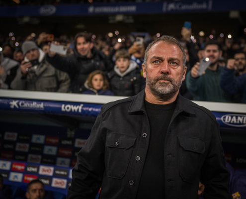 label.aria.barcelonabadge Hansi Flick: 'Es importante ganar partidos como el derbi' El técnico alemán está encantado de haber sumado los tres puntos ante el primer equipo del Espanyol label.aria.clock Hace 1 hora