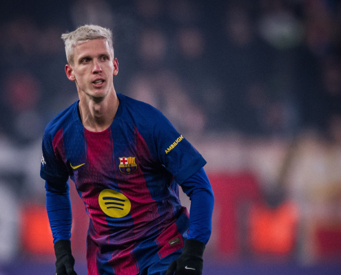 label.aria.barcelonabadge Olmo: grandes goles para ayudar a sumar los puntos El catalán firma dos goles espectaculares en el derbi de Cornellà y en Praga para ayudar al equipo a sumar los tres puntos Primer Equipo label.aria.clock hace 1 hora