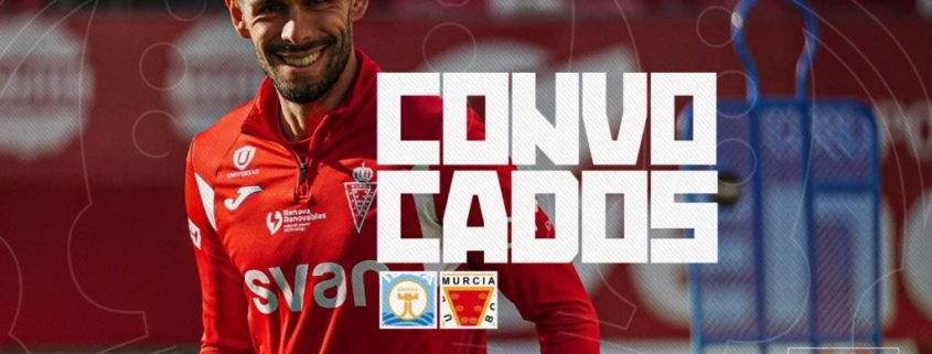 Convocatoria del Real Murcia para el encuentro frente a la U.D. Ibiza