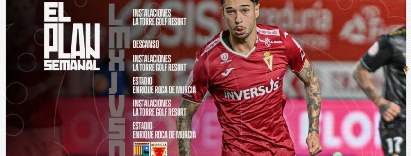 Plan semanal de trabajo antes del C.D. Teruel – Real Murcia